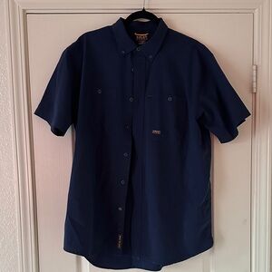 Ariat Men's Navy Casual Button Down Shirt